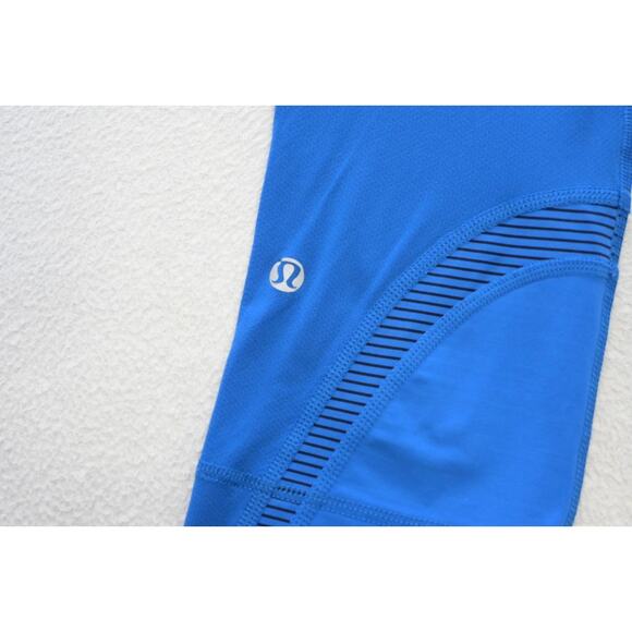 Lululemon Leggings Blue Athletic Performance Yoga Sweat Pants Womens Size 6‎ - Picture 6 of 8